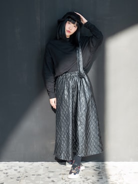 「PUBLISH（パブリッシュ）のアイテム」を使った、Bernice Sioさん（レディース・162cm）の冬コーディネート