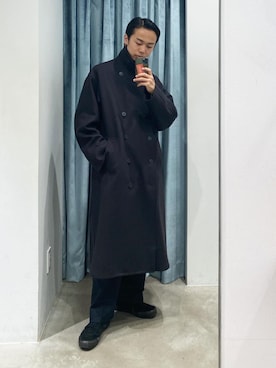 「Steven Alan（スティーブンアラン）のアイテム（トレンチコート）」を使った、かぎょうさん（メンズ・173cm）の秋コーディネート