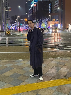 「sulvam（サルバム）のアイテム（ジャケット/アウター）」を使った、かぎょうさん（メンズ・173cm）の冬コーディネート