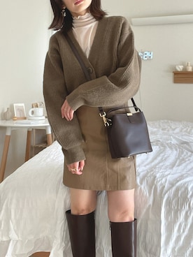 「FRP（エフアールピー）のアイテム」を使った、うしさん（レディース・150cm）の秋コーディネート