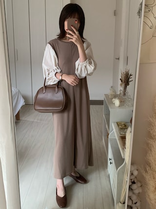 しまむら シマムラ の ドロストワッフルワンピース ワンピース Wear