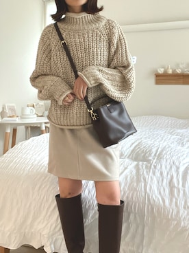 「FRP（エフアールピー）のアイテム」を使った、うしさん（レディース・150cm）の秋コーディネート