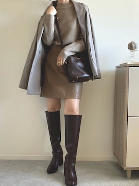 「FRP（エフアールピー）のアイテム」を使った、うしさん（レディース・150cm）の秋コーディネート