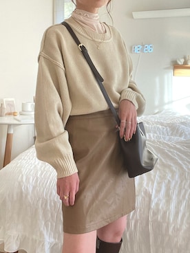 「FRP（エフアールピー）のアイテム」を使った、うしさん（レディース・150cm）の秋コーディネート