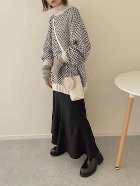 「モーメントプラス」｜うしさん（レディース・150cm）の秋コーディネート