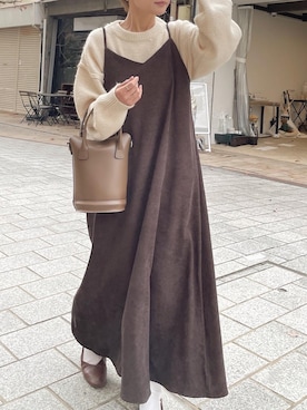 「カフェスタイル」｜うしさん（レディース・150cm）の冬コーディネート