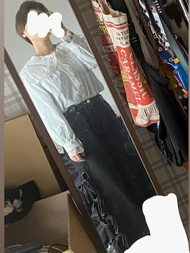 「HONEY MI HONEY（ハニーミーハニー）のアイテム」を使った、心恋さん（レディース・149cm）の春コーディネート