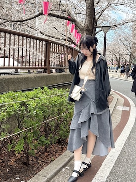 「ROJITA（ロジータ）のアイテム」を使った、あゆかさん（レディース・162cm）の春コーディネート