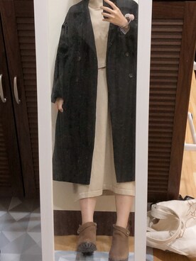 「URBAN RESEARCH（アーバンリサーチ）のアイテム（ダッフルコート）」を使った、Peiさん（レディース・162cm）の冬コーディネート