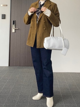 「LOWRYS FARM（ローリーズファーム）のストレッチヒールブーツ　851418（ブーツ）」を使った、なぎささん（レディース・157cm）の秋コーディネート