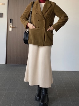 「mel（メル）のアイテム」を使った、なぎささん（レディース・157cm）の秋コーディネート