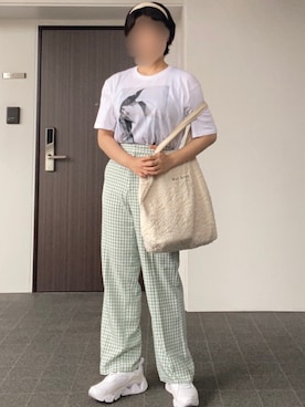 「mel（メル）のアイテム」を使った、なぎささん（レディース・157cm）の夏コーディネート