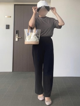 「RETRO GIRL（レトロガール）のアイテム（帽子）」を使った、なぎささん（レディース・157cm）の夏コーディネート