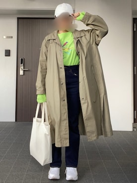 「JEANASIS（ジーナシス）のアイテム（キャップ）」を使った、なぎささん（レディース・157cm）の秋コーディネート