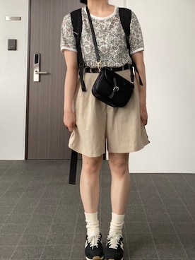 「mel（メル）のアイテム」を使った、なぎささん（レディース・157cm）の夏コーディネート