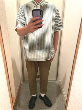 「KLEMAN（クレマン）の＜KLEMAN＞ PADRE/シューズ（モカシン/デッキシューズ）」を使った、tAKEHIrOさん（メンズ・172cm）の夏コーディネート