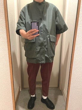 「KLEMAN（クレマン）の＜KLEMAN＞ PADRE/シューズ（モカシン/デッキシューズ）」を使った、tAKEHIrOさん（メンズ・172cm）の夏コーディネート