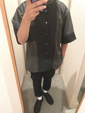 「Blundstone（ブランドストーン）のアイテム（レインシューズ）」を使った、tAKEHIrOさん（メンズ・172cm）の夏コーディネート
