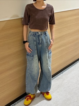 「RETRO GIRL（レトロガール）のアイテム（パンツ）」を使った、RETROGIRLさん（レディース・165cm）の秋コーディネート