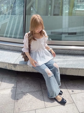 「RETRO GIRL（レトロガール）のアイテム」を使った、RETROGIRLさん（レディース・153cm）の夏コーディネート