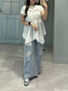 「RETRO GIRL（レトロガール）のアイテム（トップス）」を使った、RETROGIRLさん（レディース・156cm）の春コーディネート