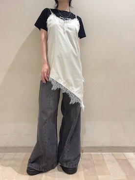 「RETRO GIRL（レトロガール）のアイテム」を使った、RETROGIRLさん（レディース・157cm）の夏コーディネート