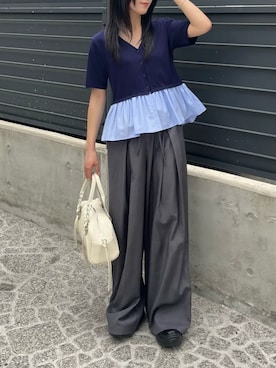 「RETRO GIRL（レトロガール）のアイテム（トップス）」を使った、RETROGIRLさん（レディース・153cm）の春コーディネート