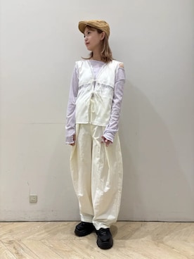 「RETRO GIRL（レトロガール）のアイテム（パンツ）」を使った、RETROGIRLさん（レディース・156cm）の春コーディネート