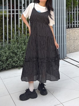 「RETRO GIRL（レトロガール）のアイテム」を使った、RETROGIRLさん（レディース・170cm）の夏コーディネート