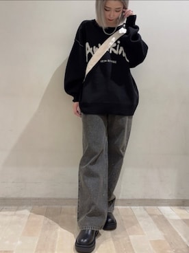 「RETRO GIRL（レトロガール）のアイテム」を使った、RETROGIRLさん（レディース・157cm）の冬コーディネート