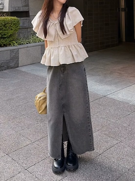 「RETRO GIRL（レトロガール）のアイテム」を使った、RETROGIRLさん（レディース・153cm）の夏コーディネート