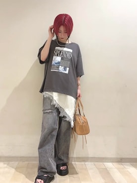 「RETRO GIRL（レトロガール）のアイテム」を使った、RETROGIRLさん（レディース・157cm）の夏コーディネート