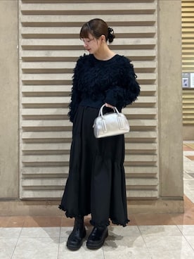 「RETRO GIRL（レトロガール）のアイテム」を使った、RETROGIRLさん（レディース・157cm）の冬コーディネート