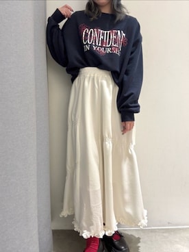 「RETRO GIRL（レトロガール）のアイテム」を使った、RETROGIRLさん（レディース・160cm）の冬コーディネート