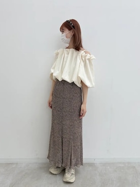 「RETRO GIRL（レトロガール）のアイテム（トップス）」を使った、RETROGIRLさん（レディース・156cm）の春コーディネート