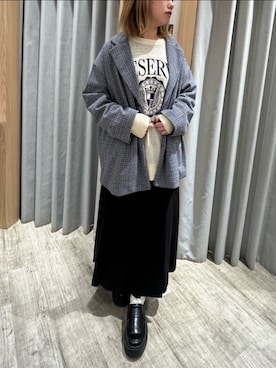 「RETRO GIRL（レトロガール）のアイテム（その他アウター）」を使った、RETROGIRLさん（レディース・160cm）の冬コーディネート