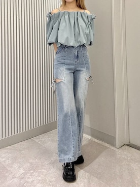 「RETRO GIRL（レトロガール）のアイテム（トップス）」を使った、RETROGIRLさん（レディース・160cm）の春コーディネート