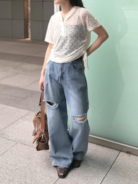 「RETRO GIRL（レトロガール）のアイテム」を使った、RETROGIRLさん（レディース・153cm）の夏コーディネート