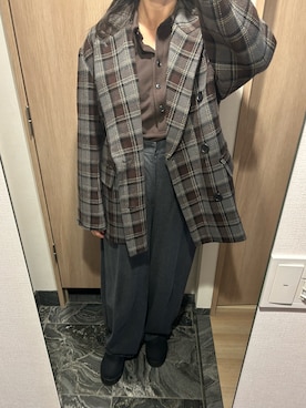 「アイテム（スリッポン）」を使った、わらちゃんさん（レディース・164cm）の冬コーディネート