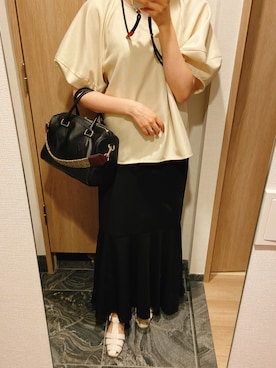 「RANDEBOO（ランデブー）のアイテム」を使った、わらちゃんさん（レディース・164cm）の秋コーディネート