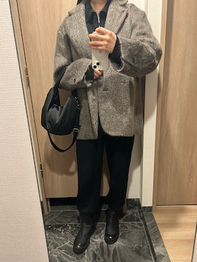 「na.e（ナエ）のアイテム」を使った、わらちゃんさん（レディース・164cm）の冬コーディネート