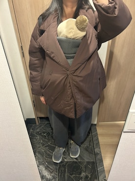 CLANE/クラネ】COCOON SHORT DOWN COAT/コクーンショートダウンを使っ