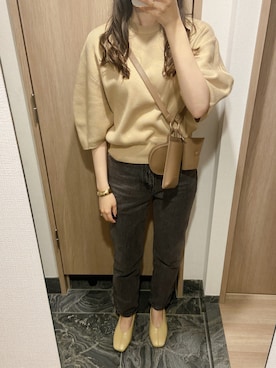 「CLANE（クラネ）のアイテム（バッグ）」を使った、わらちゃんさん（レディース・164cm）の秋コーディネート