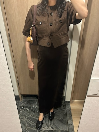 ETRE TOKYO（エトレトウキョウ）の「Iラインベロアスカート（スカート