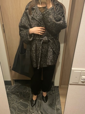 「CLANE（クラネ）のアイテム（その他アウター）」を使った、わらちゃんさん（レディース・164cm）の冬コーディネート