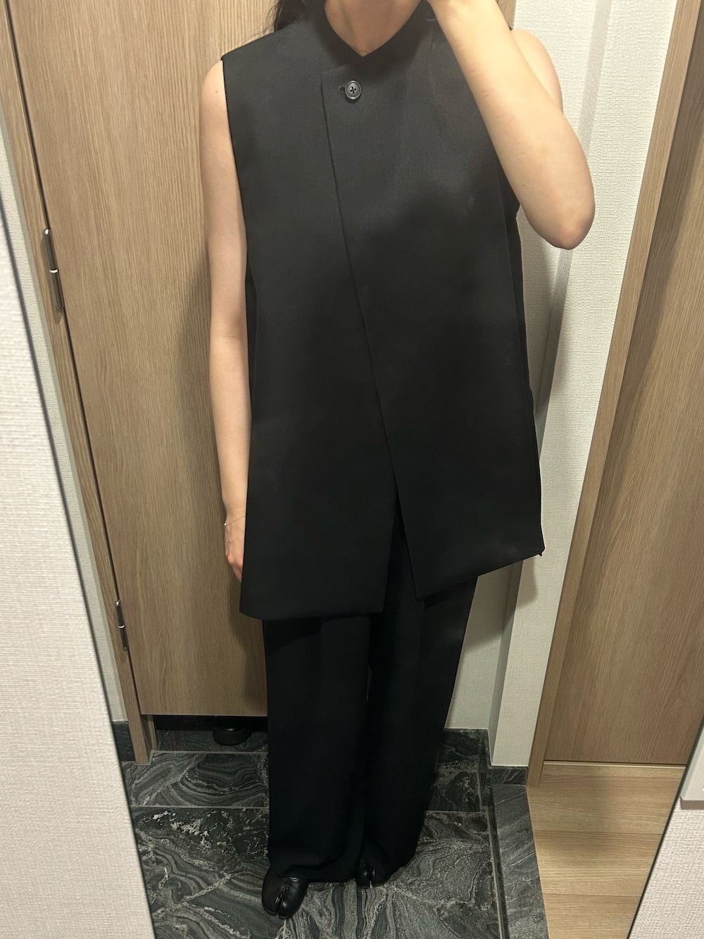 MARW UNITED ARROWS ウエストベルトジレブラック