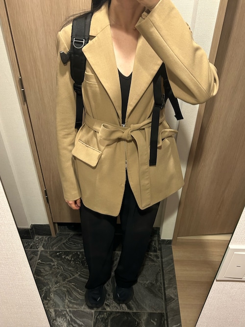 clane ジップテーラードジャケット　新品未使用サイズ1 CLANE（クラネ）の「ZIP TAILORED JACKET（テーラードジャケット