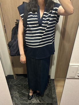 「CLANE（クラネ）のアイテム（Tシャツ/カットソー）」を使った、わらちゃんさん（レディース・164cm）の秋コーディネート