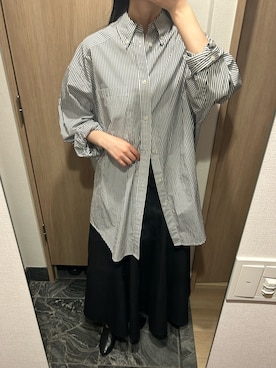「CLANE（クラネ）のアイテム（シャツ/ブラウス）」を使った、わらちゃんさん（レディース・164cm）の春コーディネート