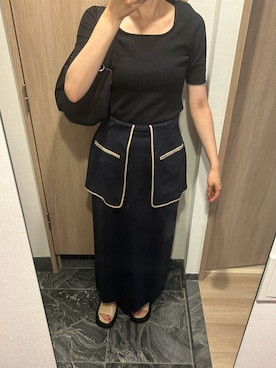 「CLANE（クラネ）のアイテム（サンダル）」を使った、わらちゃんさん（レディース・164cm）の夏コーディネート